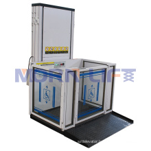 2 m  300 kg 90 degree Disabled Wheelchair Platform Automatic Lift Easy Moving Vertical Patient Wheelchair Lift